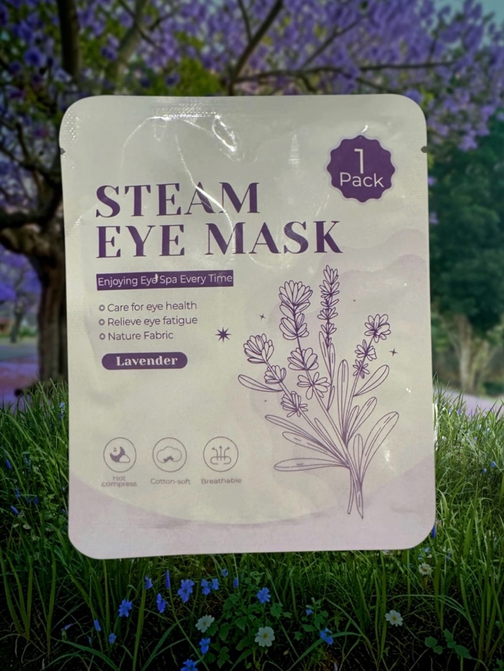 $2 Add-on | Lavender Steam Eye Mask – Single Pack